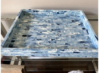 Blue And White Serving Tray