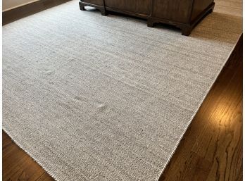 Woven Charcoal Grey Patterned Area Rug