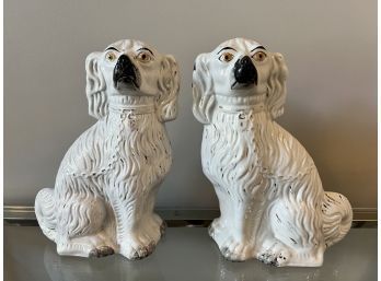 Pair Of Antique Staffordshire Dogs