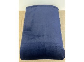 Ralph Lauren Queen Size Blue Very Soft Blanket