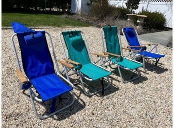 Set Of 4 Rio Gear Beach Chairs