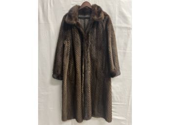 Gorgeous Leather And Mink Reversable Coat