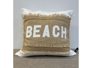 Newport White Beach Pillow