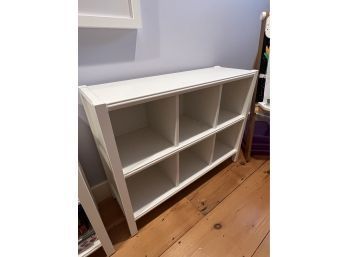 White Low Bookcase Cubby Organizer (#2 Of 4)