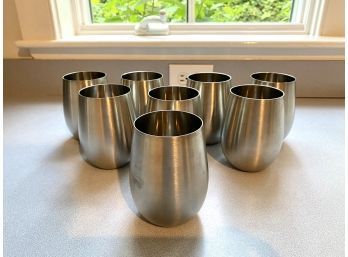 Set Of 8 Endurance Stainless Steel Stemless Wine Glass