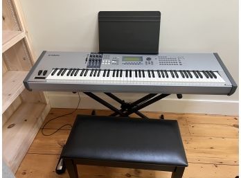 Yamaha Motif ES8 Piano With Stand Foot Pedal Seat