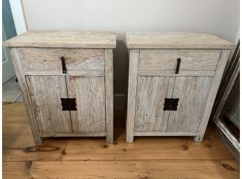 Set Of Two Night Stands Reclaimed Wood Sylvester & Co