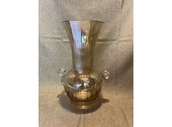 Beautiful Large Irridescent Glass Vase