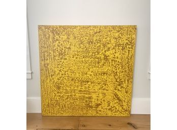 Modern Yellow Golden Acrylic Art
