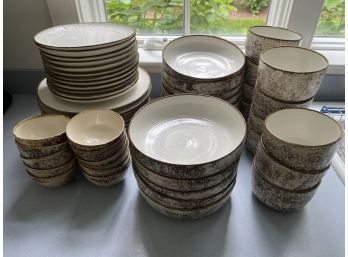 Huge Set Of Gaya Stoneware Dish Set Truly Unique
