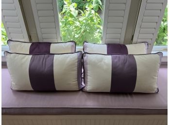 Set Of 4 Custom Designed Decorative Pillows