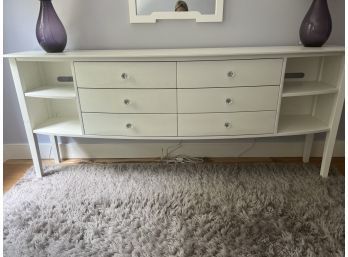 Custom Bow Front Dresser Console Chantilly White