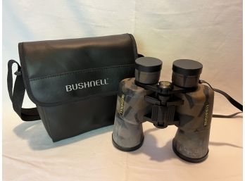 Bushnell Camouflage Binoculars 10x50 1000 Yards With Leather Case
