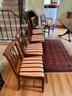 Duncan Phyfe Style Dining Room Table With Glass Top And Chairs