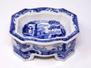 Rare Spode Blue/White Italian Porcelain Dog Bowl - 2003 Limited Edition - Numbered (#39 Of 750)