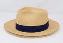 Vintage Pilgrim Panama Hand Woven Straw Hat - Size 7 1/8