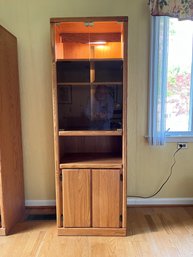 Lighted Wooden Cabinet