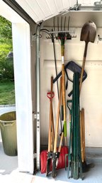 Garage, Garden Tool Lot  - Fence Posts