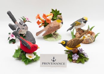Collection Of 5 Different Lenox Fine Porcelain Bird Figurines