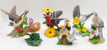 Collection Of 6 Different Lenox Fine Porcelain Bird Figurines