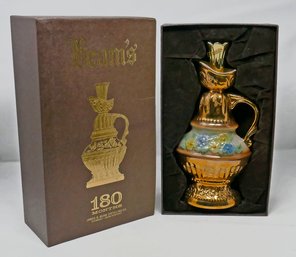 Jim Beam 180 Month Whiskey Ceramic Decanter In Box