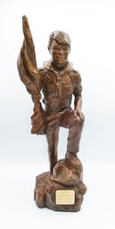 1989 Peter Rubino Sculpture 'The Eagle' - Boy Scouts