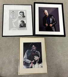 2 David Canary Framed Photos And An ABC Emmy Winners Congrats Display