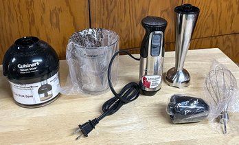 Cuisinart Smart Stick Variable Speed Hand Blender With Attachments - Never Used