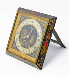 Vintage Chelsea Chinese Laquered Table Clock