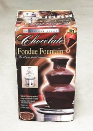 Stainless Steel Choclate Fondue Fountain - Used Once - Mint In Box