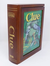 Vintage Wood Library Book Board Game - Clue (Parker Brothers) - $130 Original Cost