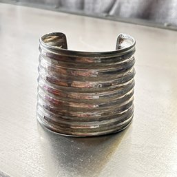 Large Vintage Sterling Silver Cuff Bracelet (79.53 Grams)