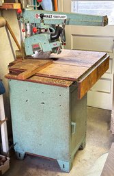 Vintage 1960'S Dewalt Power Shop Radial Arm Saw & Base