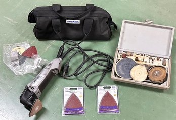 Dremel MM50-01 Multi-Max Oscillating Tool With Case, Attachments, And Accessories
