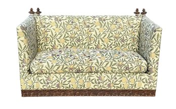 Nicely Upholstered And Decorative Knole Drop-Arm Sofa