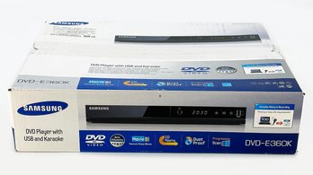 Samsung DVD-E360K Multi-Region/Multi-System DVD Player With Karaoke - New In Sealed Box