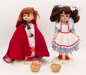 5 Vintage Effenbee Dolls - Dorothy, Little Red Riding Hood, Goldilocks, Sleeping Beauty, Cinderella