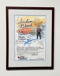 Indian Blood (2006) Off-Broadway Play Poster Print - Hand Signed By Cast