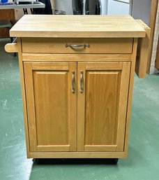 Nice Rolling Kitchen Island - Wood Construction