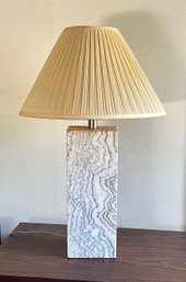 Beautiful Vintage Modern Solid Marble Table Lamp By SG (Italy)