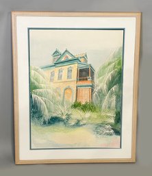 Mary Henderson Original Watercolor Painting - The Southernmost House (Key West)