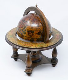 Vintage 1960's Miniature Ancient Globe - Made In Italy