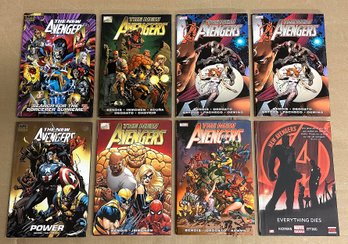 Lot Of 8 New Avengers Hardcover Novels / Comic Books - Marvel Comics - Approx. Cover Price $170