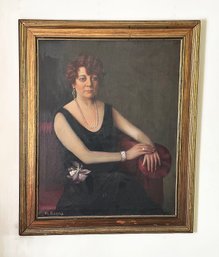 Original Oil On Canvas Portrait Painting