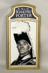 Gilbert And Sullivan's H.M.S. Pinafore Play Sign / Prop - David Canary As Joseph Porter
