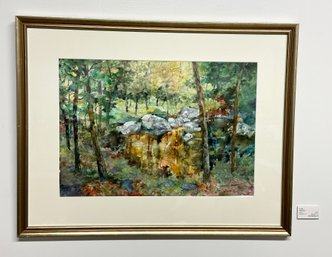 Elizabeth Hayes Pratt (Massachusetts, 1927-2015) Original Watercolor 'The Glade'