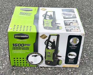 Greenworks 1600 PSI 1.2 GPM Cold Water Electric Pressure Washer - New In Box - Cost $120