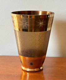 Vintage Mid-Century Atomic Glass Vase
