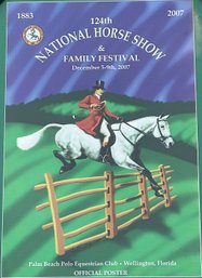 Gretchen Almy Signed Horse Show Poster - 124th National Horse Show (2007)