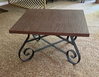 Vintage Square Wrought Metal Coffee Table
